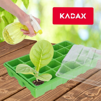 KADAX Mini minidrivhus med 24 celler og såbakke