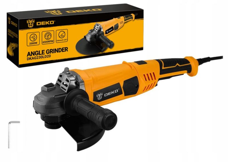 DEKO vinkelsliber 2000W 6500 omdr./min 230 mm 1 sæt