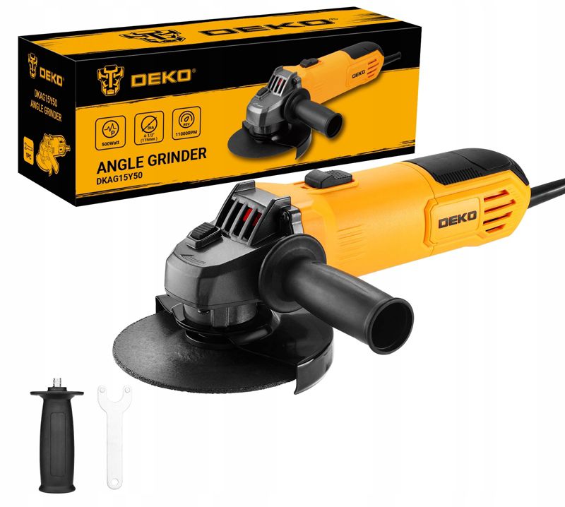 DEKO vinkelsliber 500W 11000 omdr./min 115 mm 1 sæt