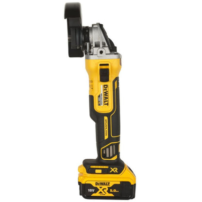 DeWalt vinkelsliber 125 mm 18 V XR med 2 x 5 Ah batterier