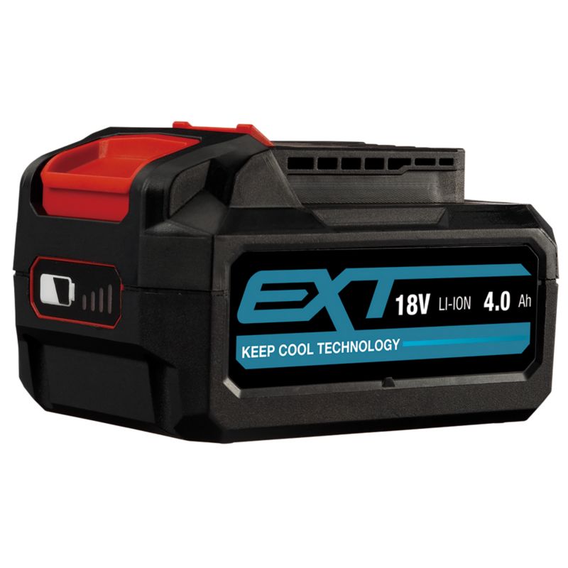 Erbauer vinkelsliber 18 V 125 mm med 2 x 4,0 Ah batterier