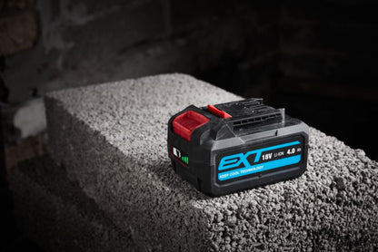 Erbauer vinkelsliber 18 V 125 mm med 2 x 4,0 Ah batterier