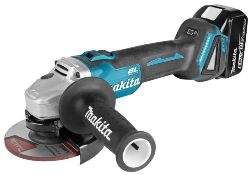 Makita vinkelsliber 125 mm 18VLXT+BL1850BX1
