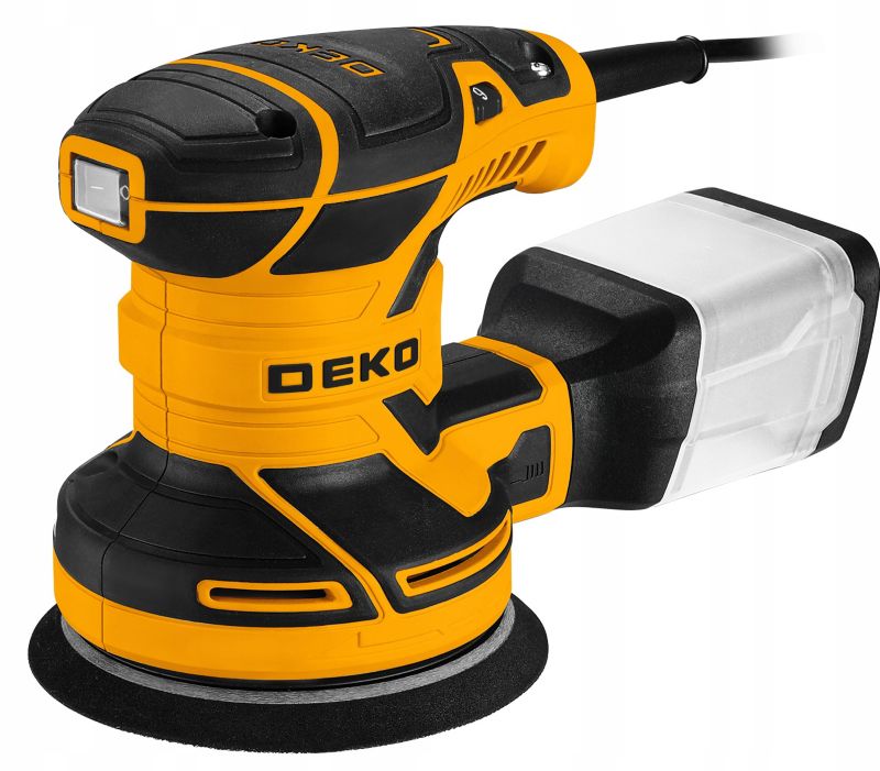 DEKO oscillerende excentersliber 320 W 14.000 omdr./min 125 mm komplet sæt