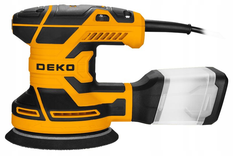 DEKO oscillerende excentersliber 320 W 14.000 omdr./min 125 mm komplet sæt