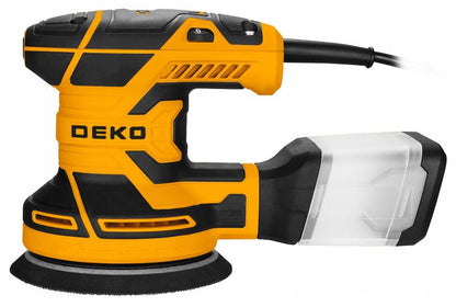 DEKO oscillerende excentersliber 320 W 14.000 omdr./min 125 mm komplet sæt