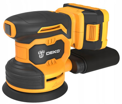 DEKO akku-oscillerende excentersliber 13000 omdr./min 125 mm 1,5 Ah 20 V 1 sæt
