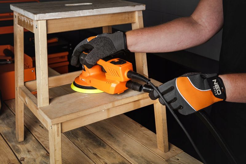 Oscillerende excentersliber, NEO Tools, 350 W, børsteløs, 150 mm