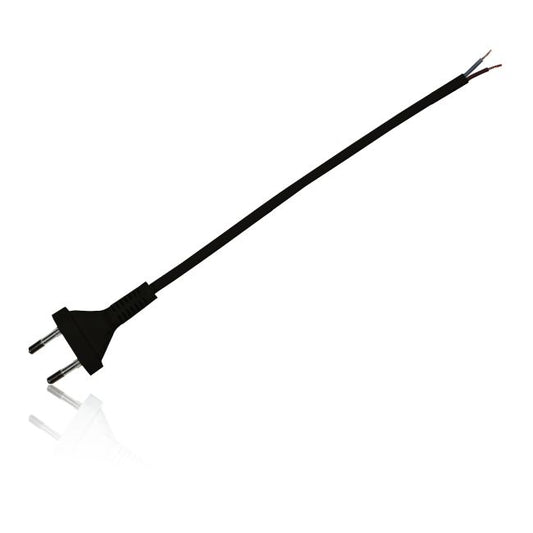 OMYp ledning Zamel 2 x 0,75 mm² 3 m sort
