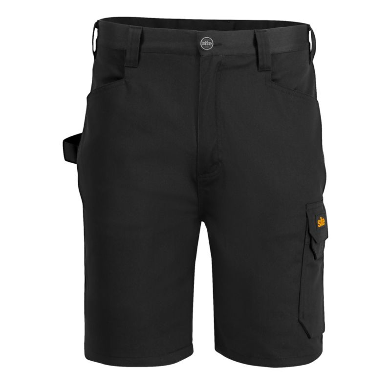 Site Sember sorte arbejds-shorts W38
