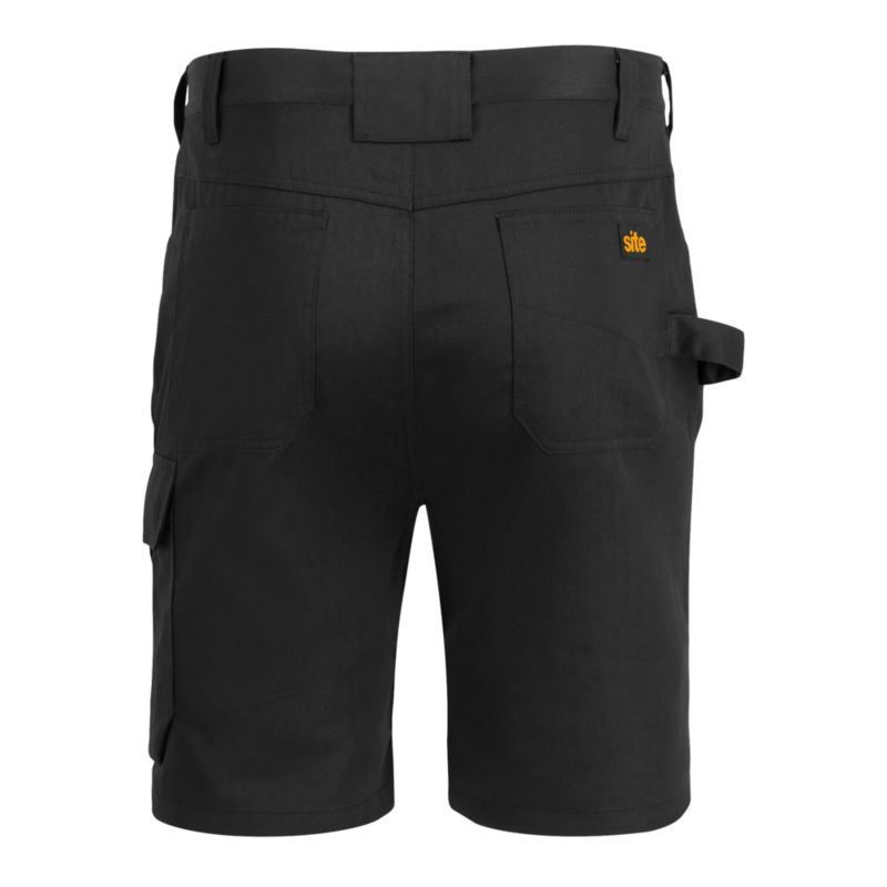 Site Sember sorte arbejds-shorts W38