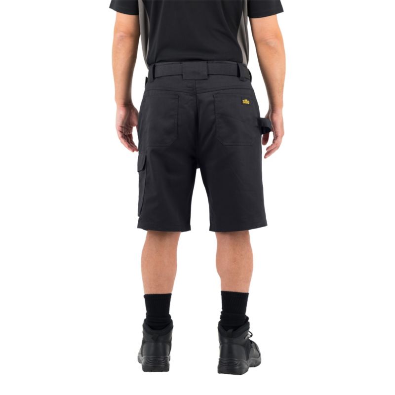 Site Sember sorte arbejds-shorts W38