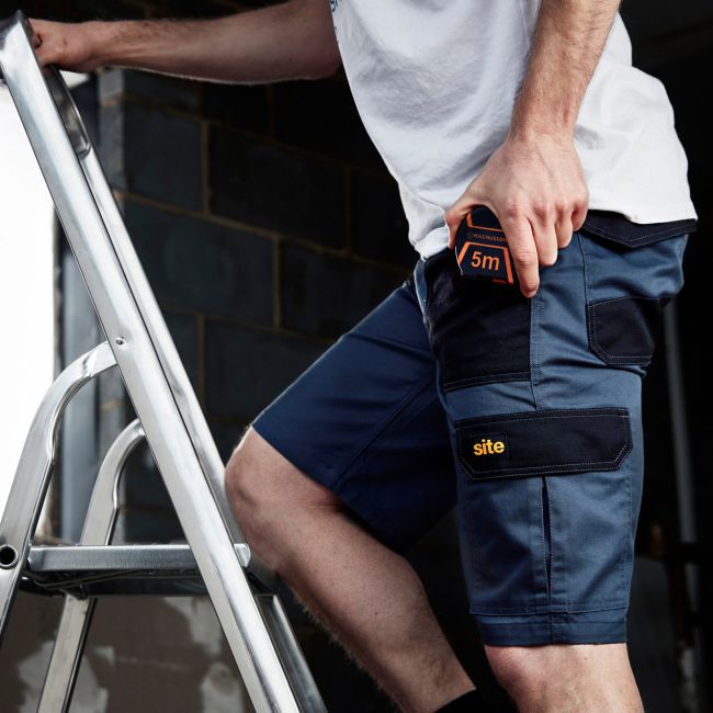 Site Harrier grå arbejdsshorts med lommer W30 40