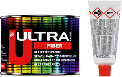 Glasfiberspartel Ultra 200 g Gul 5900061911039