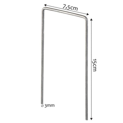 KADAX 15 cm spyd til fastgørelse af fiberdug, 100 stk.