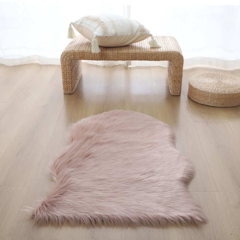 GoodHome kunstlæder tæppe 60 x 90 cm i rosa