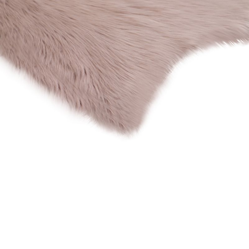 GoodHome kunstlæder tæppe 60 x 90 cm i rosa