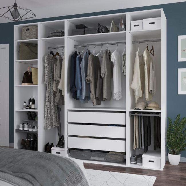 Indvendig skuffe til korpus 58 x 100 cm GoodHome Atomia hvid