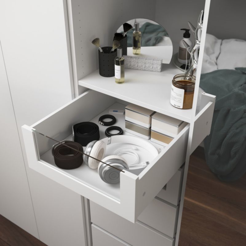 Indvendig skuffe til korpus 58 x 50 cm GoodHome Atomia hvid/glas