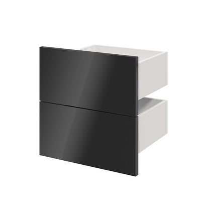 Udvendig skuffe til korpus 35 x 37,5 cm GoodHome Atomia antracit højglans 2 stk.