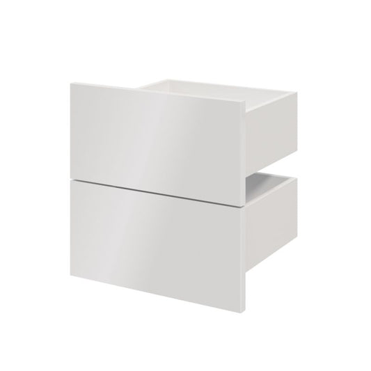 Udvendig skuffe til korpus 35 x 37,5 cm GoodHome Atomia hvid højglans 2 stk.