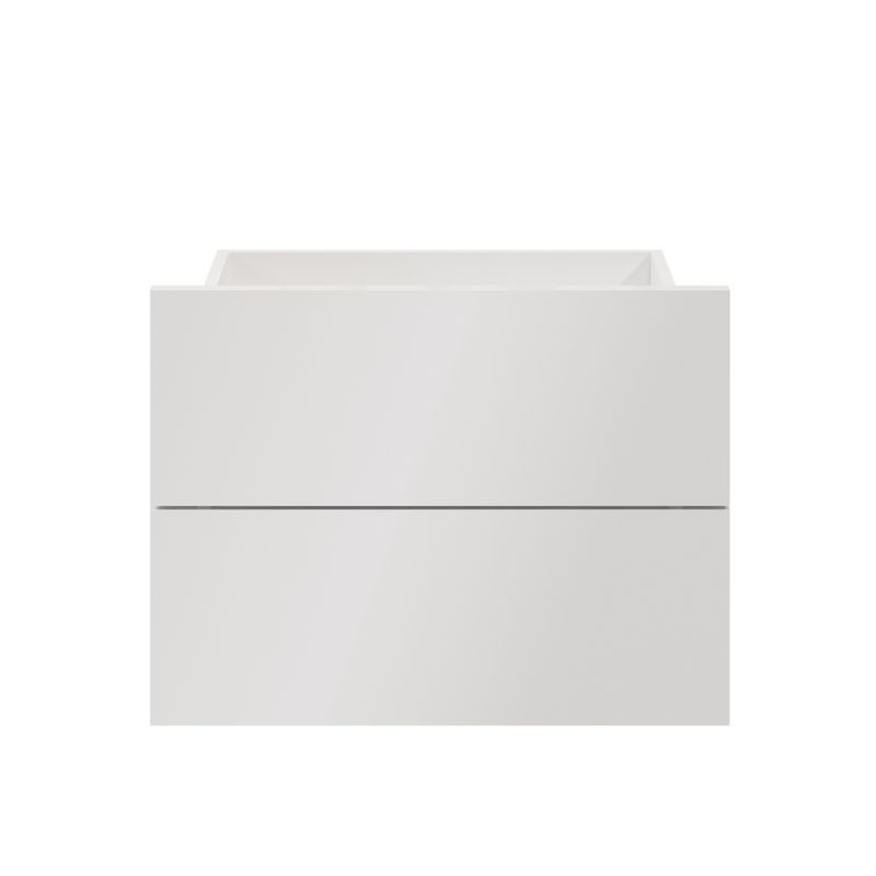 Udvendig skuffe til korpus 35 x 50 cm GoodHome Atomia hvid højglans 2 stk.
