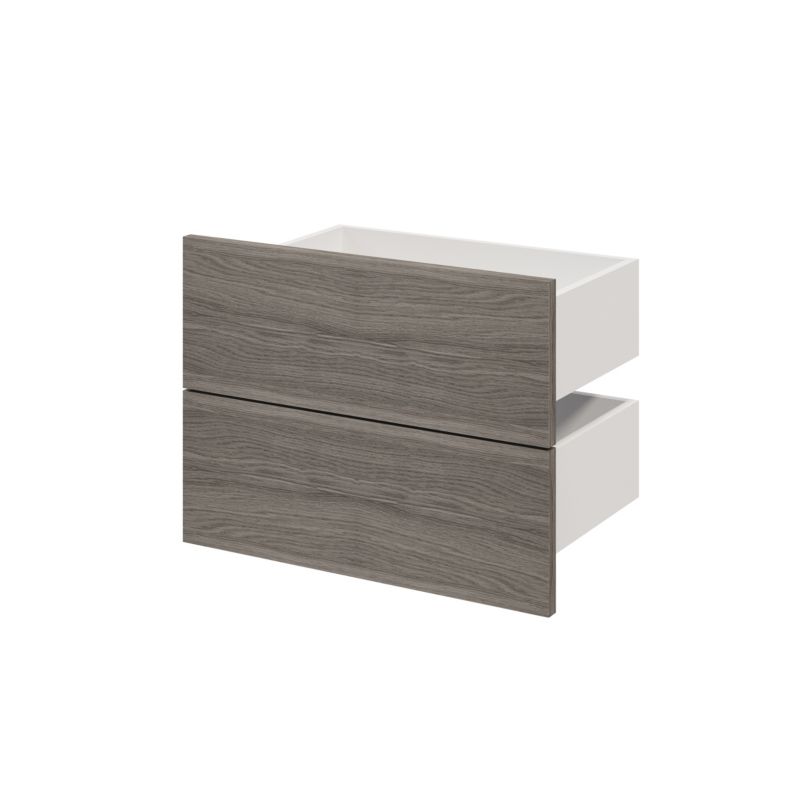 Udvendig skuffe til korpus 35 x 50 cm GoodHome Atomia grå eg 2 stk.
