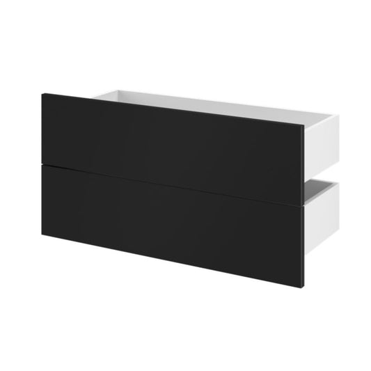Udvendig skuffe til korpus 35 x 75 cm GoodHome Atomia sort 2 stk.