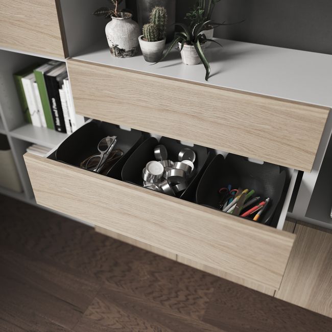 Udvendig skuffe til korpus 35 x 75 cm GoodHome Atomia eg 2 stk.