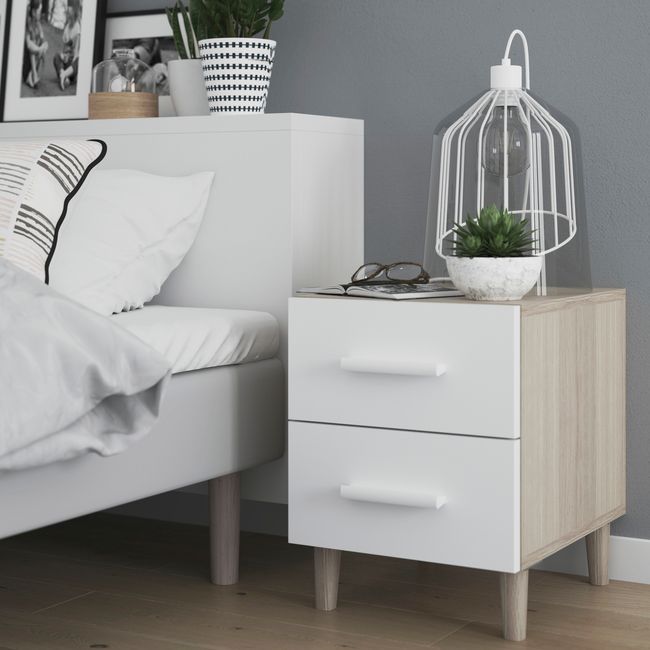 Udvendig skuffe til korpus 45 x 37,5 cm GoodHome Atomia hvid 2 stk.