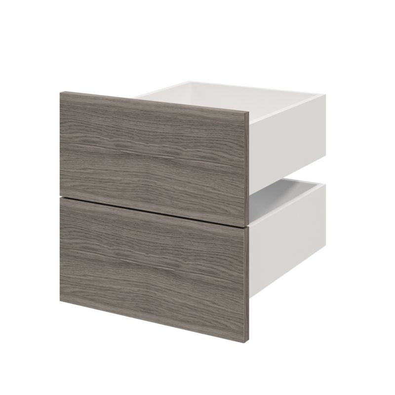 Udvendig skuffe til korpus 45 x 37,5 cm GoodHome Atomia grå egetræ 2 stk.