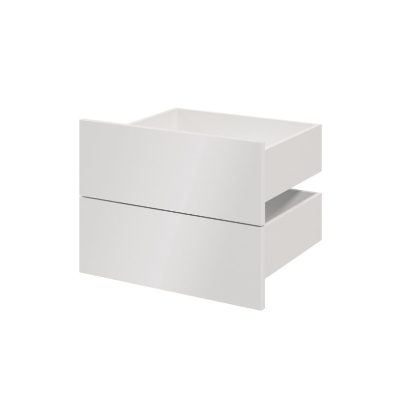 Udvendig skuffe til korpus 45 x 50 cm GoodHome Atomia hvid højglans 2 stk.