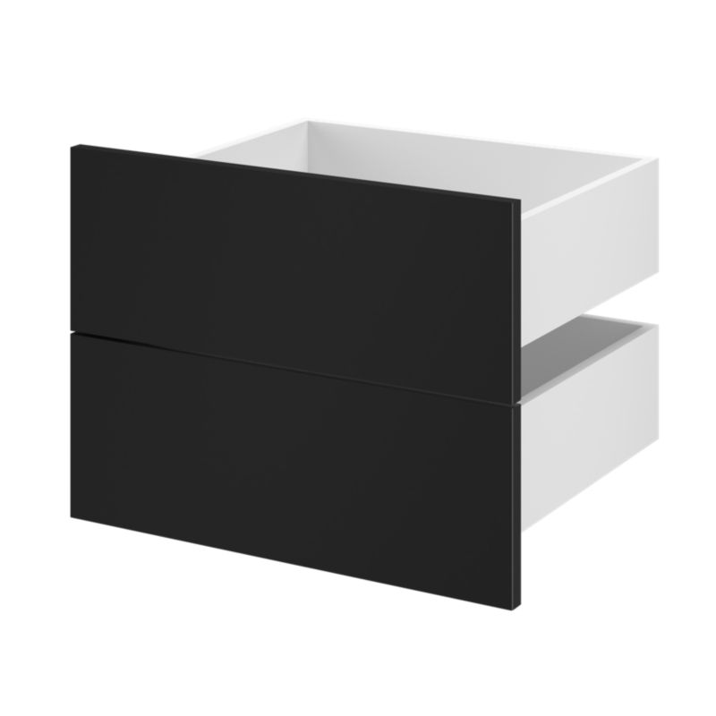 Udvendig skuffe til korpus 45 x 50 cm GoodHome Atomia sort 2 stk.