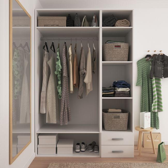 Udvendig skuffe til korpus 58 x 50 cm GoodHome Atomia hvid 2 stk.