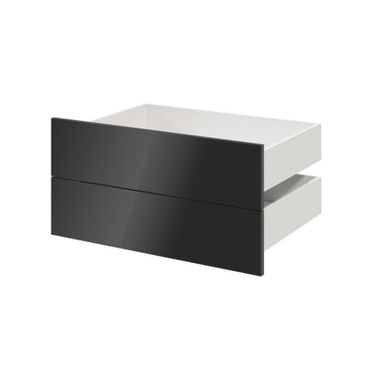 Udvendig skuffe til korpus 58 x 75 cm GoodHome Atomia antracit højglans 2 stk.