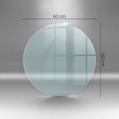 Gulvplade Hærdet Glas Ø60 cm Transparent