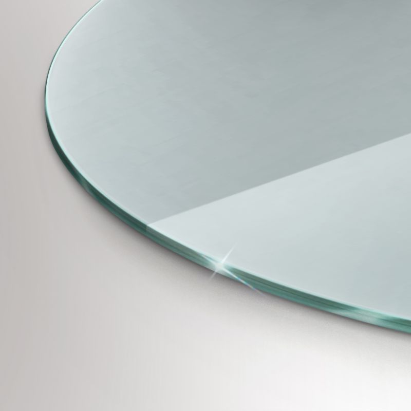 Gulvplade Hærdet Glas Ø60 cm Transparent