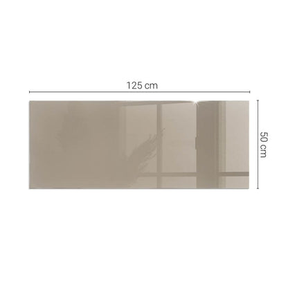 Gulvplade Glas 125x50 cm Brun