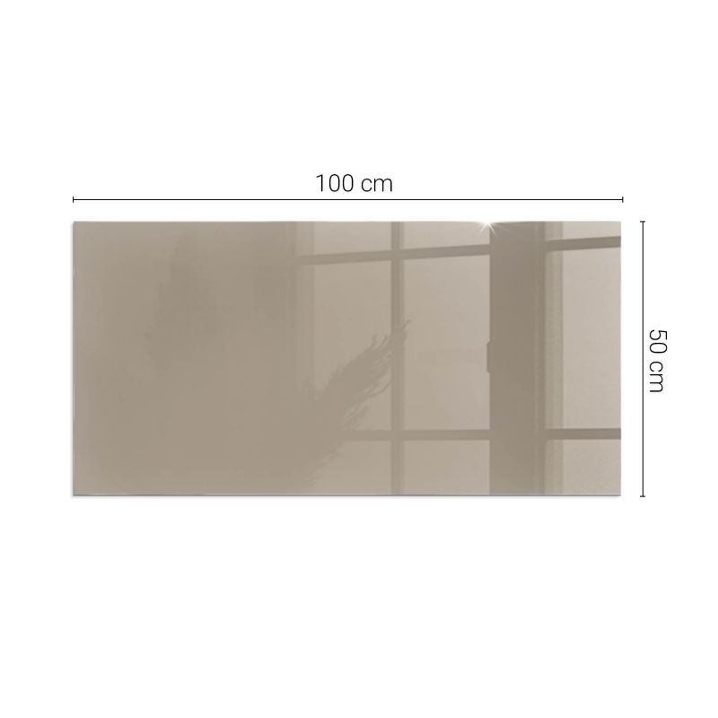 Gulvplade Hærdet Glas 100x50 cm Brun