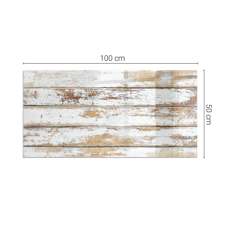 Pejseplade Hærdet Glas 100x50 cm Trælook | 4070621521297