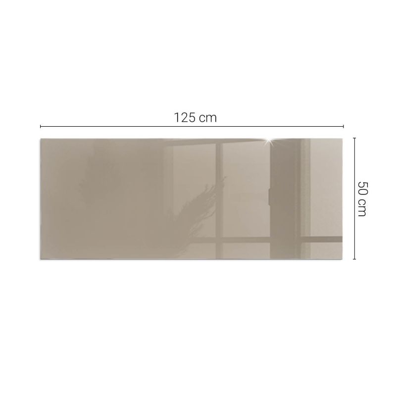 Gulvplade Hærdet Glas 125x50 cm Brun