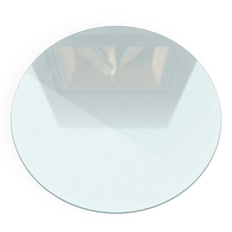 Gulvplade til Brændeovn Rund Ø90 cm Frosted Glas