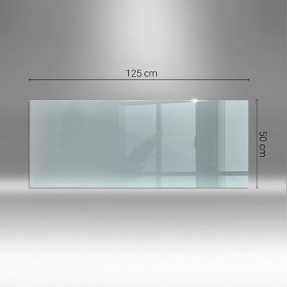 Pejseplade Glas 125x50 cm Transparent