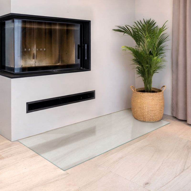 Gulvplade Glas 120x60 cm Mælkehvid | 4071212898972