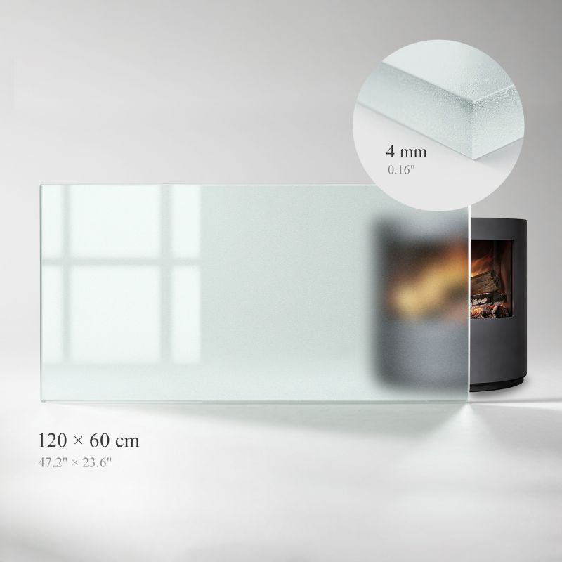 Gulvplade Glas 120x60 cm Mælkehvid | 4071212898972