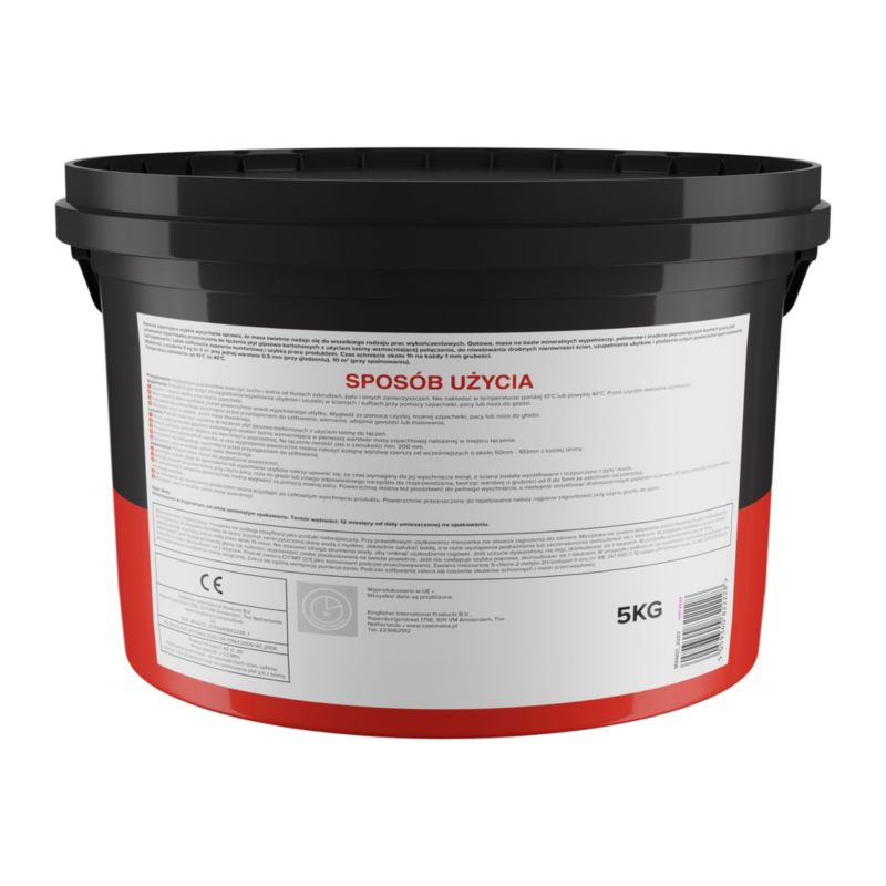 Fugemasse til Gipsplader 5 kg Hvid