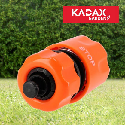 KADAX hurtigkobling til havevandslange 1/2 tomme med stopfunktion