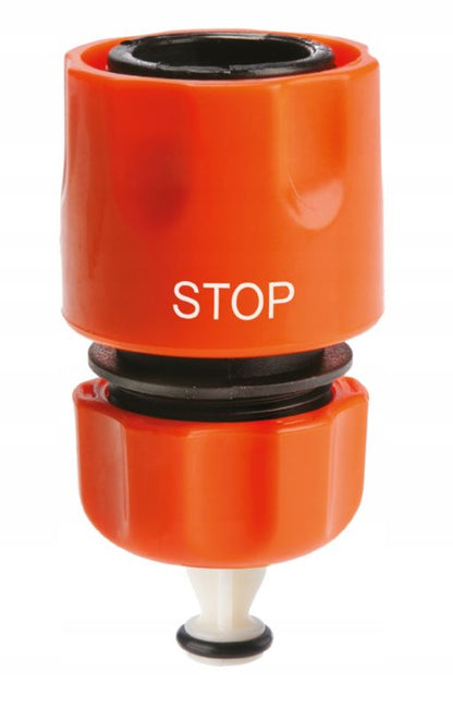 KADAX hurtigkobling til havevandslange 1/2 tomme med stopfunktion