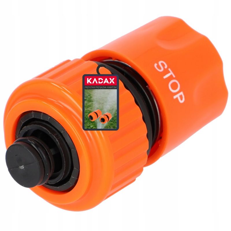 KADAX hurtigkobling til haveslange 3/4 tomme med stopfunktion
