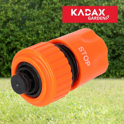 KADAX hurtigkobling til haveslange 3/4 tomme med stopfunktion